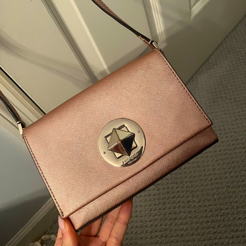 Kate Spade Rose Gold Crossbody Bag